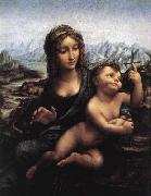 LEONARDO da Vinci Madonna with the Yarnwinder after 1510 oil on canvas